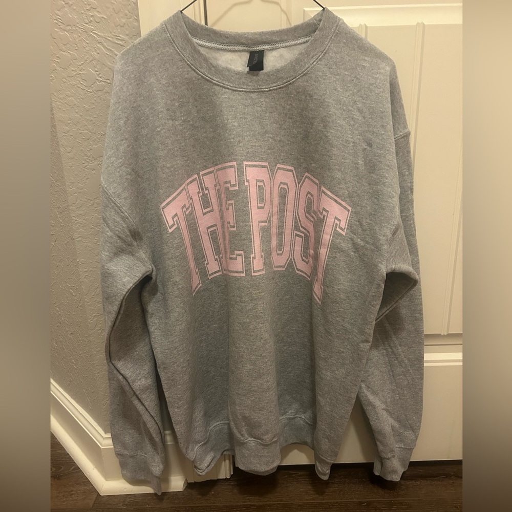 Grey and Pink crewneck